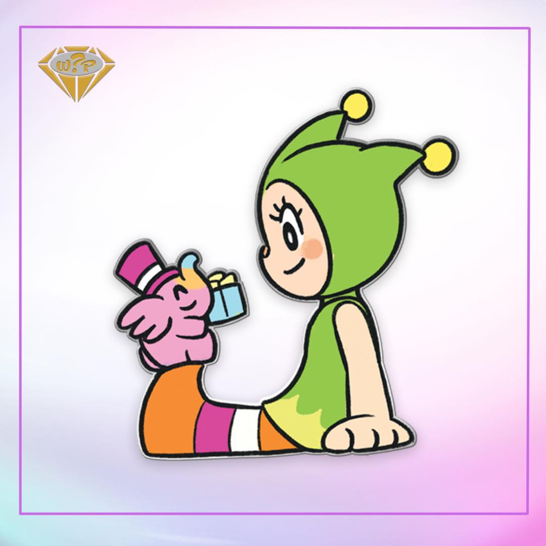 Elfie & Greenie Pin