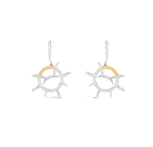 Wind & Fire Wheel Earrings, Avital's Armory