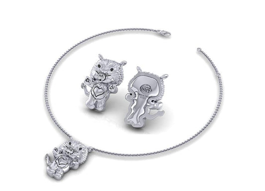 Brave Heart Lion Necklace, Care Bears Cousins