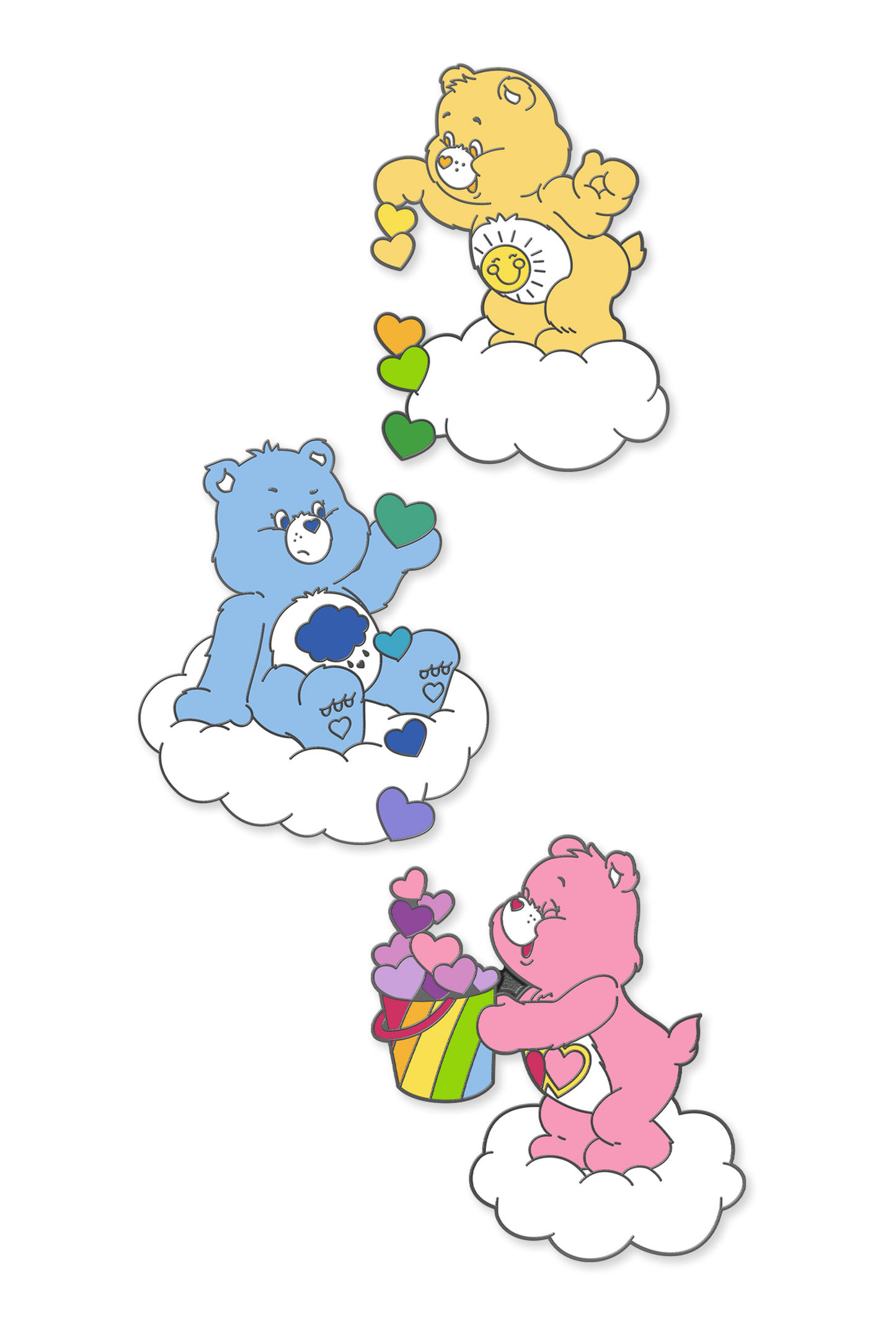 Grumpy Care Bear Pride Pin