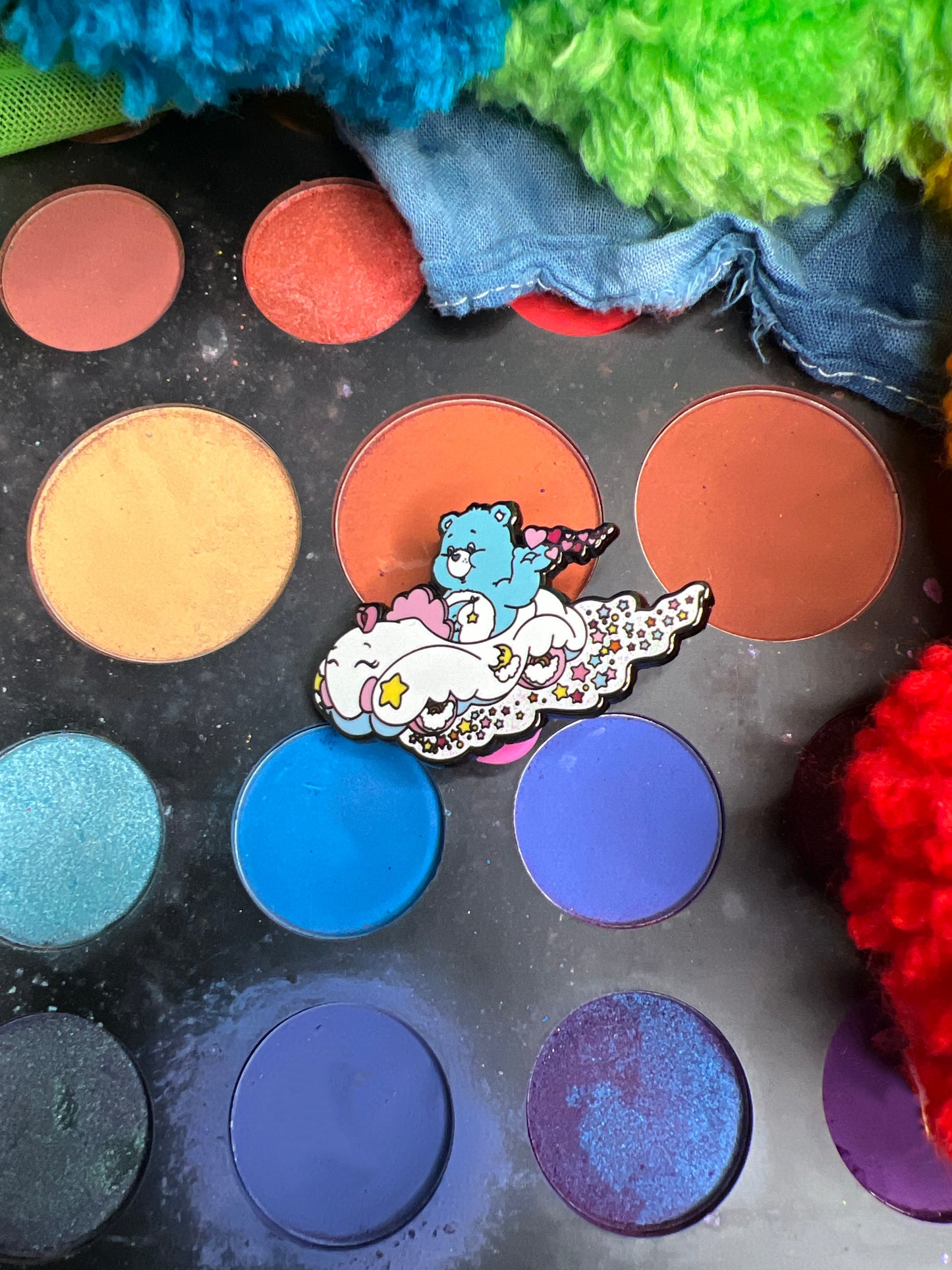Cloud Car Bedtime Bear Pride Pin, Care Bears