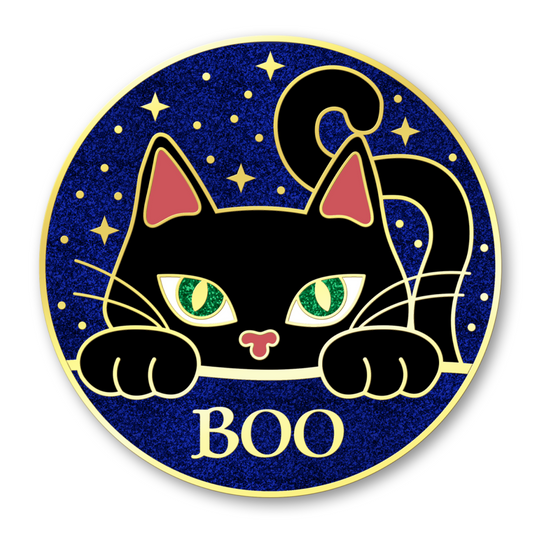 Boo Cat Pin, Black Dagger Brotherhood