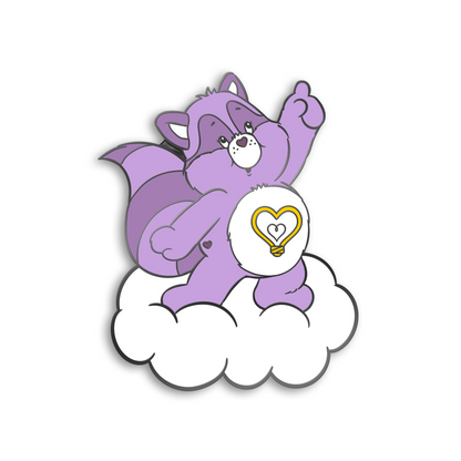 Bright Heart Racoon Pin, Care Bears Cousins