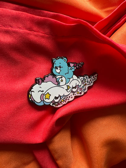 Cloud Car Bedtime Bear Pride Pin, Care Bears