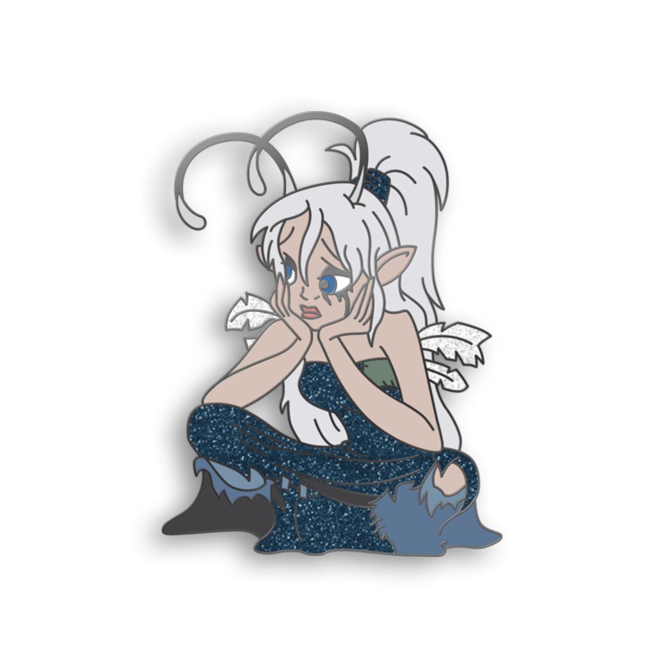 Grey Faerie Pin