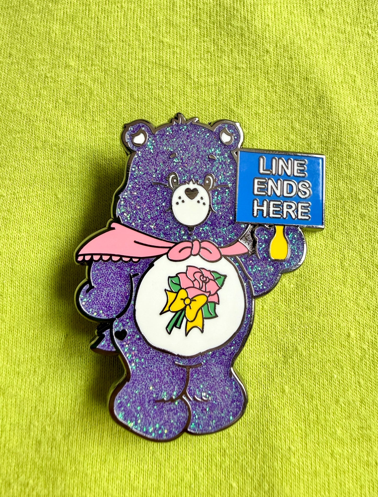 SDCC26 Gram Bear Line Ends Here, Care Bears