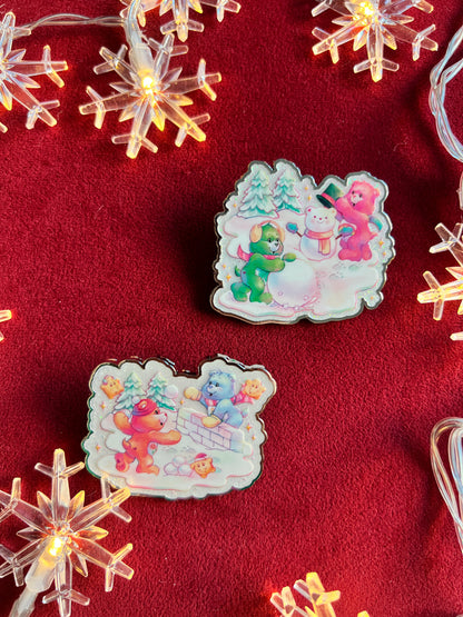 Christmas Wishes Pin, Care Bears
