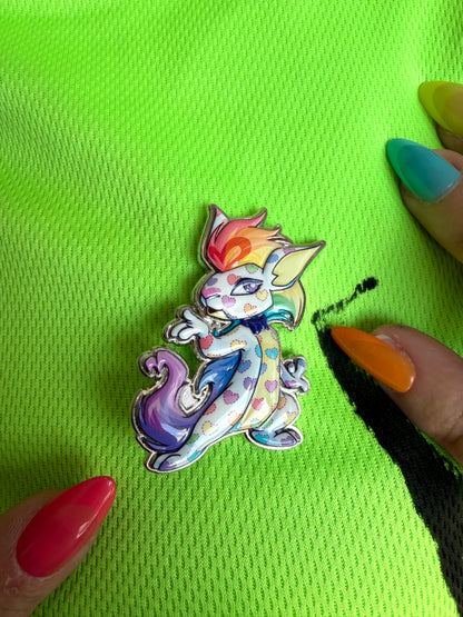Prismatic Kyrii Pride Pin, Neopets