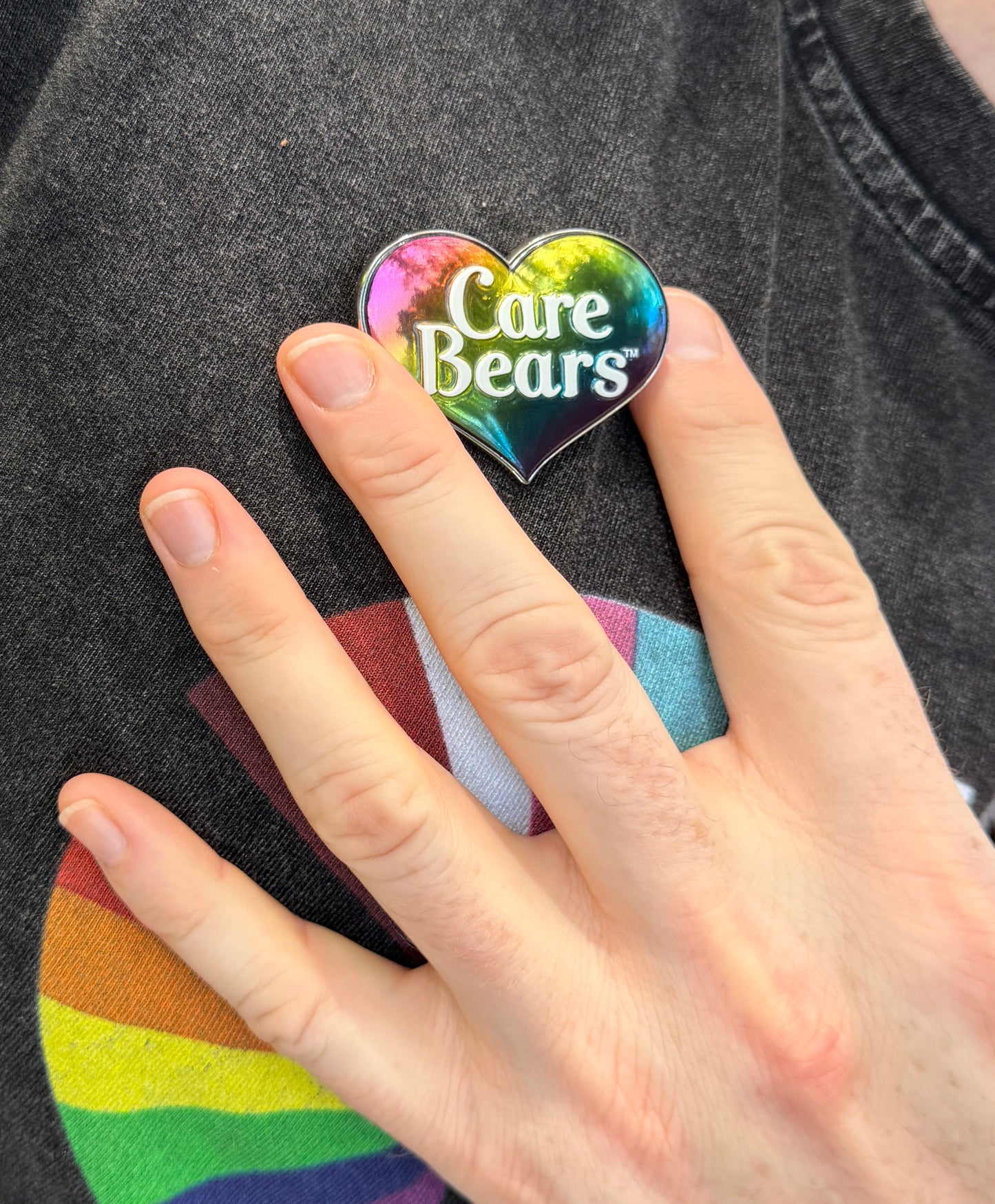Pride Heart Pin, Care Bears