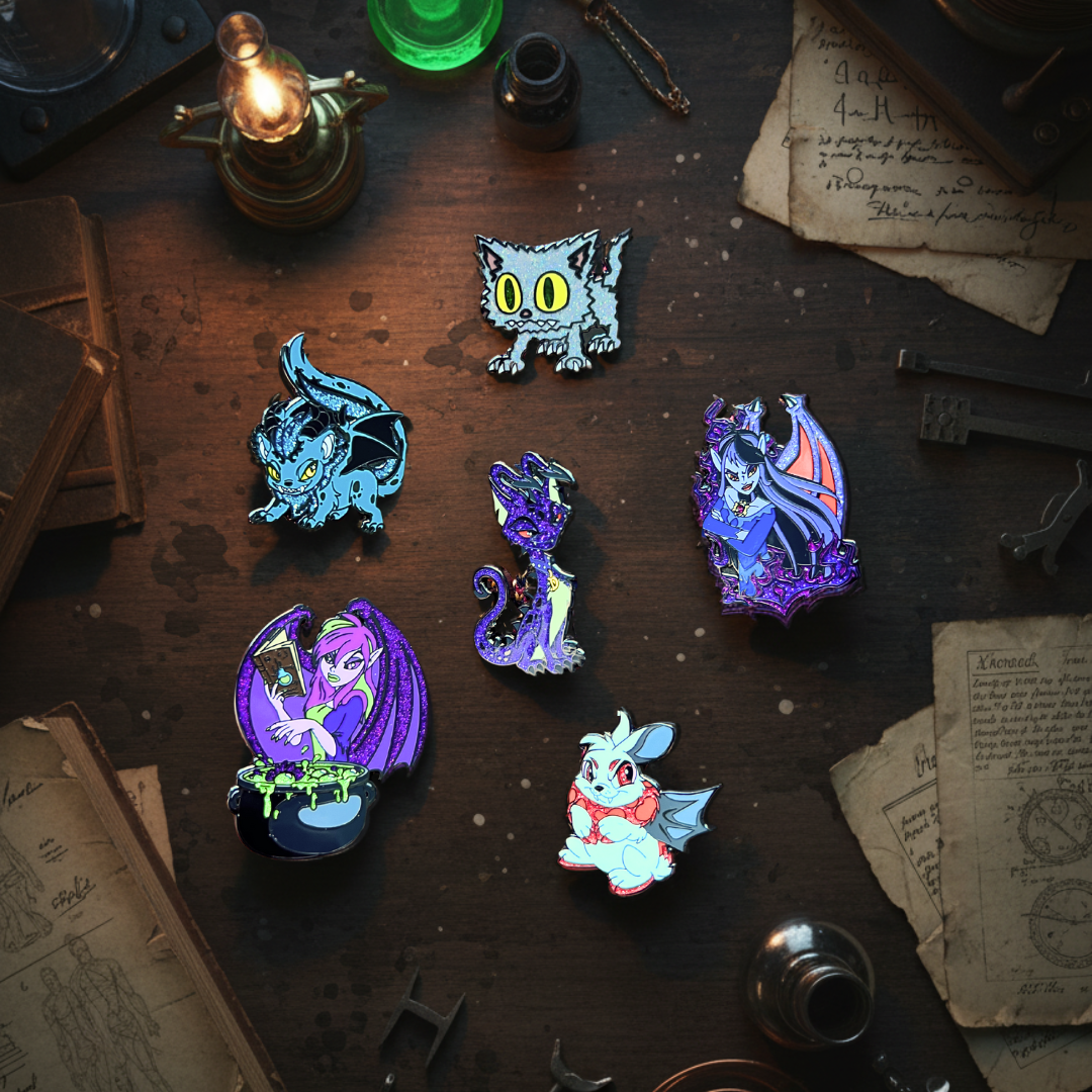 Jhudora Faerie Bust Pin, Neopets