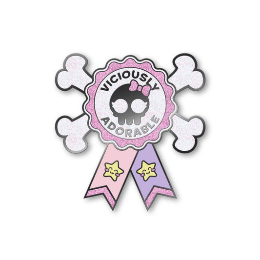 Viciously Adorable Ribbon Pin