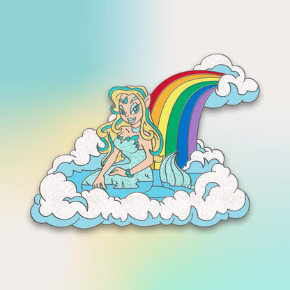 Fountain Faerie Pride Pin