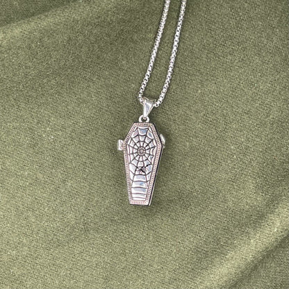 Memento Mori Coffin Locket Pendant